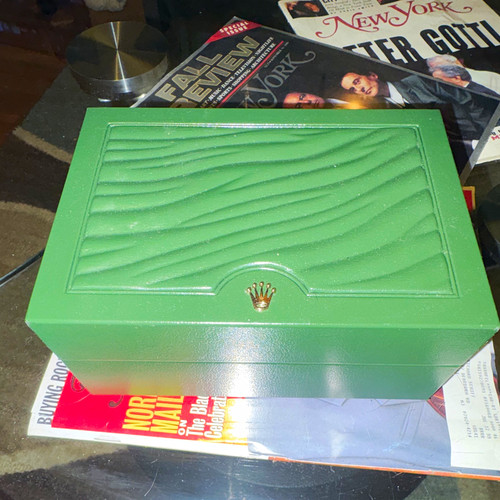 Rolex green presentation box - green,