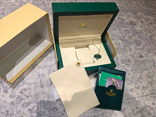 Rolex green beige watch - green/beige,