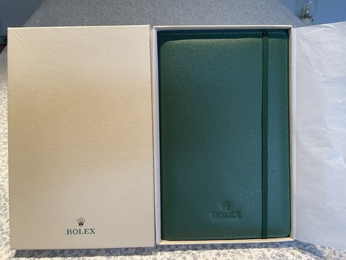 Rolex green note book - note, cover