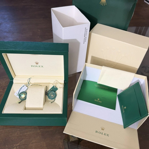 Rolex watch box and manuals - box,