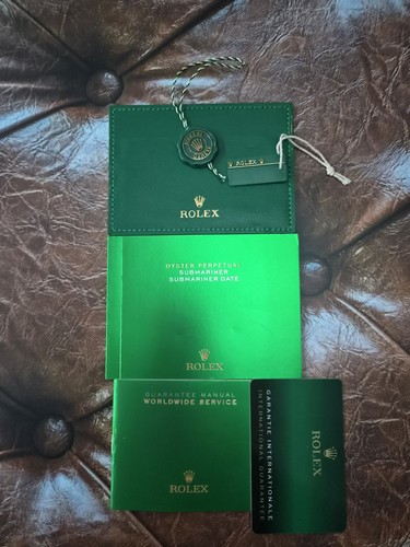 Rolex green booklet - rolex,